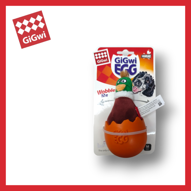 Gigwi, играчка за куче, Gigwi Egg плюшена гъска в яйце, размер М