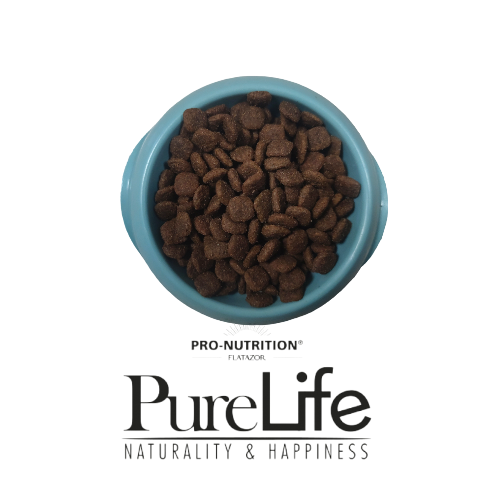 1000 x 1000 (626) Pro-Nutrition Pure Life Dog Adult Mini – Пълноценна храна за кучета от малки породи, с патица, насипно (1 кг)