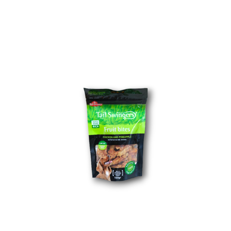 Tail Swingers, лакомство за кучета Tail Swingers Fruit Bites С Пиле И Ананас