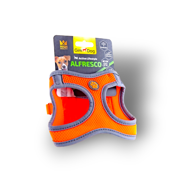 GimDog нагръдник за кучета Alfresco, размер S - ОРАНЖЕВ