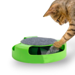 Котешка играчка с въртяща се мишка на 360 градуса