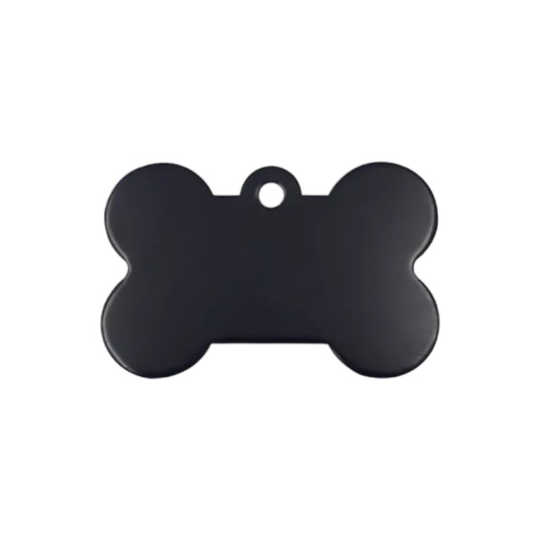 VEO ID TAG, Медальон за котки и куче, собствен дизайн,1.5 х 3см - Черно