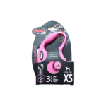 Flexi, Автоматичен повод Flexi Classic XS въже 3м, до 8кг, Розов