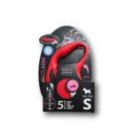 Flexi,Автоматичен повод Flexi Classic S въже 5м, до 12кг, Червен