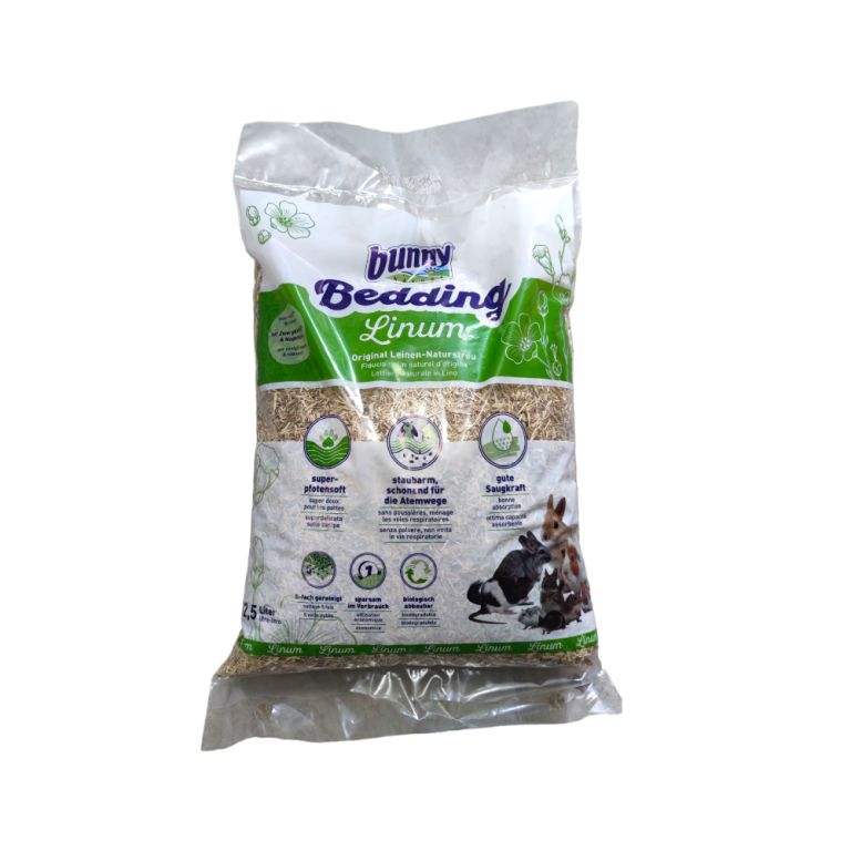 Bunny Bedding Linum - Постеля от лен за гризачи - 12.5 л