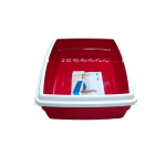 Georplast, котешка тоалетна с борд 54 см - ЧЕРВЕН - Image 2