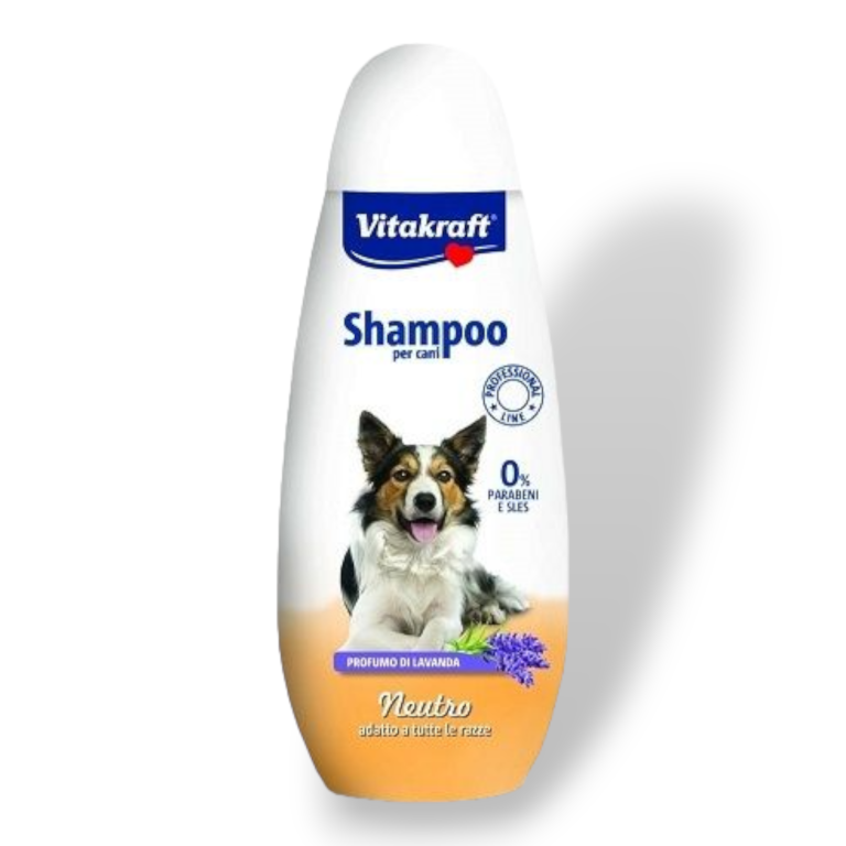 Vitakraft, Неутрален Шампоан за кучета с аромат на лавандула - Професионална линия! 0% парабени и SLS.