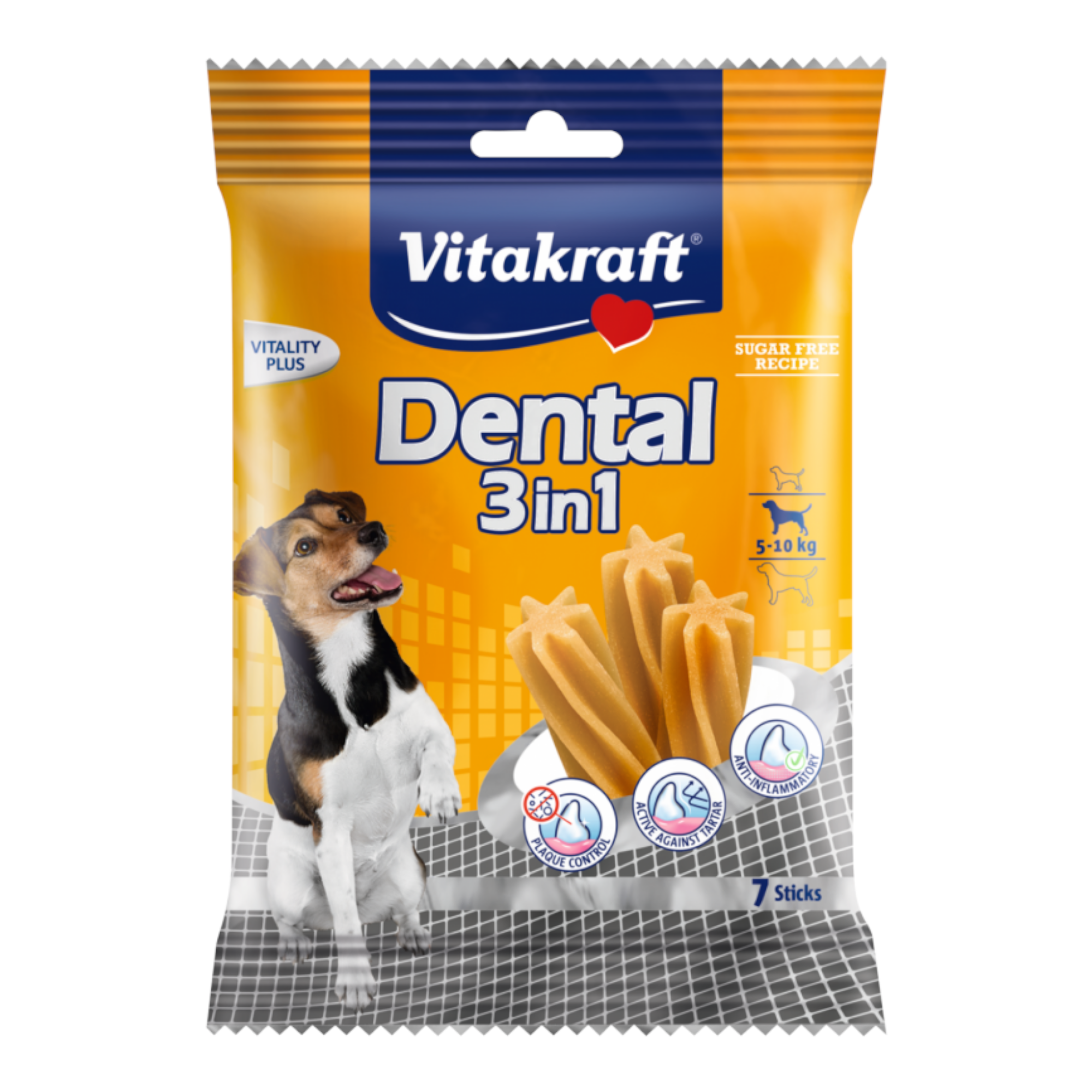 product_2560-PhotoRoom(3) Vitakraft , DENTAL 3 in 1 Small Дентални солети за кучета. Контрол на плаката и зъбния камък. За кучета с тегло между 5 и 10 кг- - Image 1