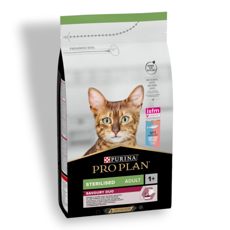 Purina Pro Plan Cat Sterilised, храна за кастрирани котки, с патица и дроб 1,5 кг
