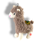 GimDog Играчка за котка LLAMA LOVE, плюшена лама с пищялка