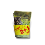 Carpathian Pet Food - пауч за малки котенца , пилешко в сос 2 +1