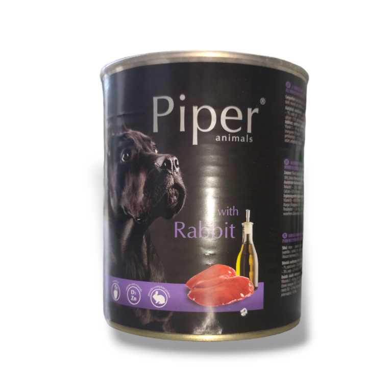 Piper премиум консервирана храна за кучета, – заек – 800 гр
