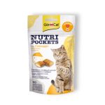 GimCat Nutri Pockets – Хрупкави джобчета със сирене + таурин, 60 г
