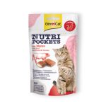 GimCat Nutri Pockets – Хрупкави джобчета с говеждо + фибри, 60 г