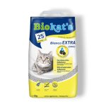 Biokat's Bianco EXTRA classic 5 kg - котешка тоалетна с естествен активен въглен за високоефективно задържане на миризми. Без неприятни миризми в дома!