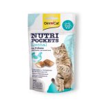 GimCat Nutri Pockets – Хрупкави джобчета Dental с птиче, 60 г