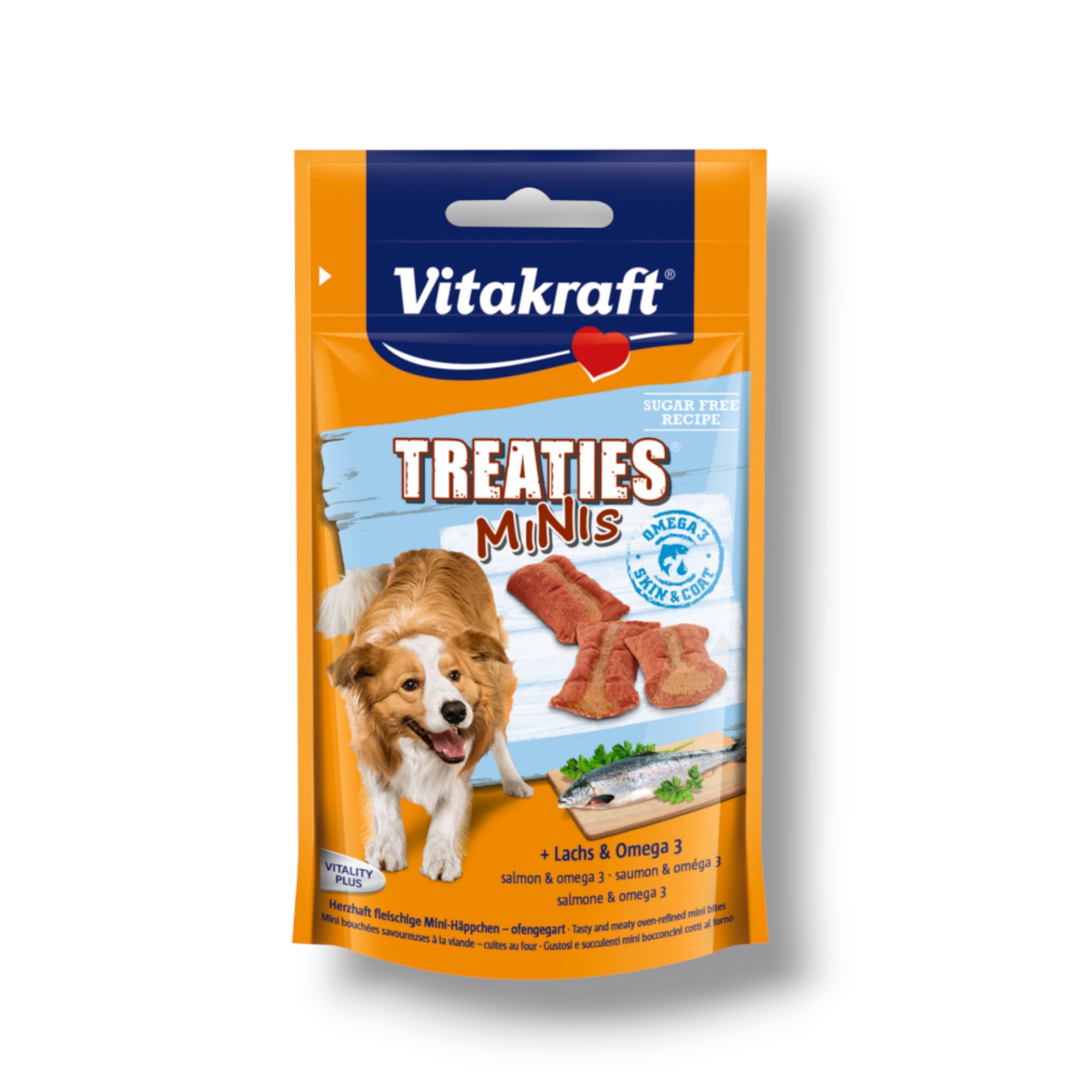 1000 x 1000-PhotoRoom (49) Vitakraft ®TREATIES BITS Minis СОЧНИ, МЕКИ ХАПКИ ЗА КУЧЕТА със сьомга, Vitakraft - Image 1