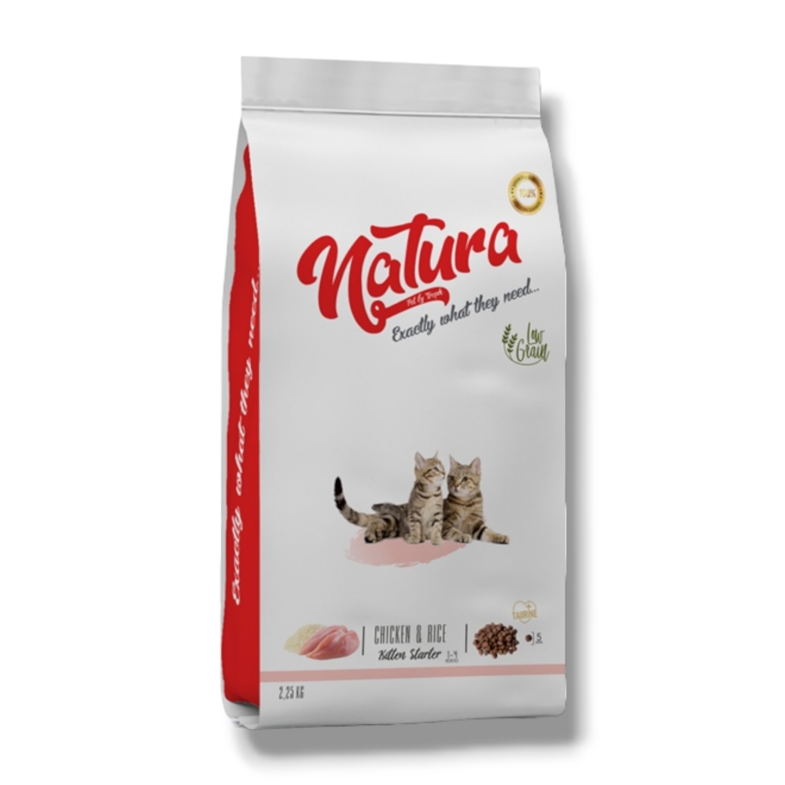 Суха храна за котенца Natura Kitten Starter с пилешко и ориз 2.25 kg – нискозърнеста храна за здравословен растеж Суха храна за котенца Natura Kitten Starter с пилешко и ориз 2.25 kg – нискозърнеста храна за здравословен растеж