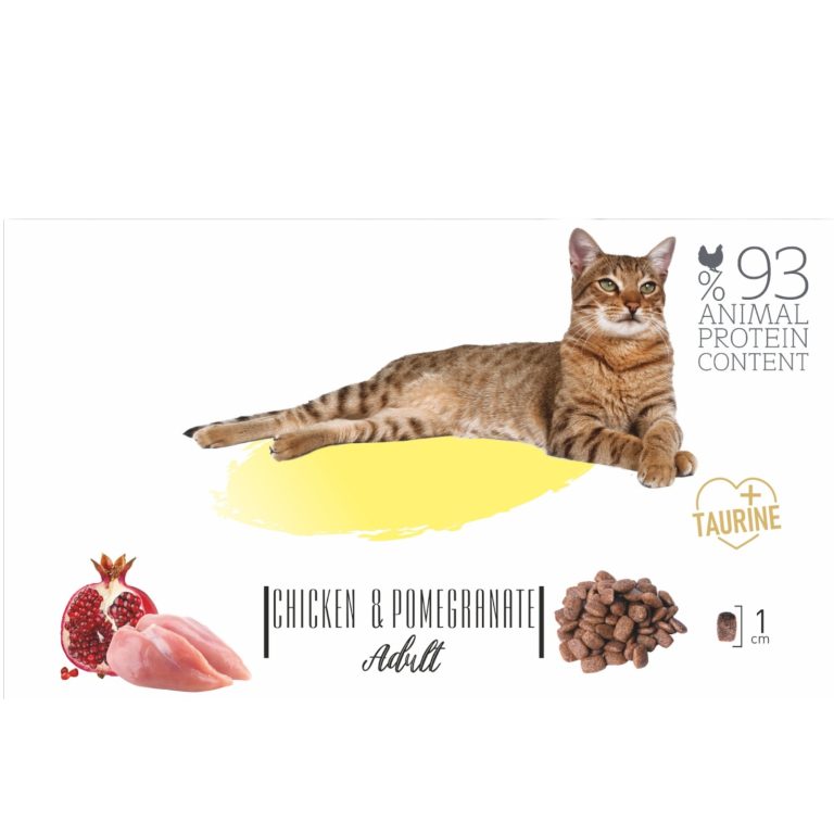 Natura, Суха храна за котки, Adult Пиле и нар, насипна 1 кг