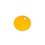 VEO ID TAG, Медальон за котки и куче, собствен дизайн,диаметър 25 мм - златно