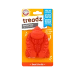Дентална играчка за куче Arm & Hammer Treadz – Small Gorilla в червен цвят с опаковка