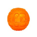 Кучешка играчка, гумена топка, 7.5 см, оранжева