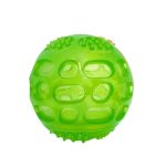 Кучешка играчка, гумена топка, 7.5 см, зелена