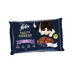 PURINA® FELIX® Tasty Shreds Селекция от вкусове, 4х80 g