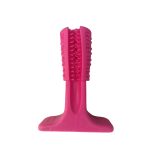 Играчка за куче за почистване на зъби, Розова, 10 см, Силикон