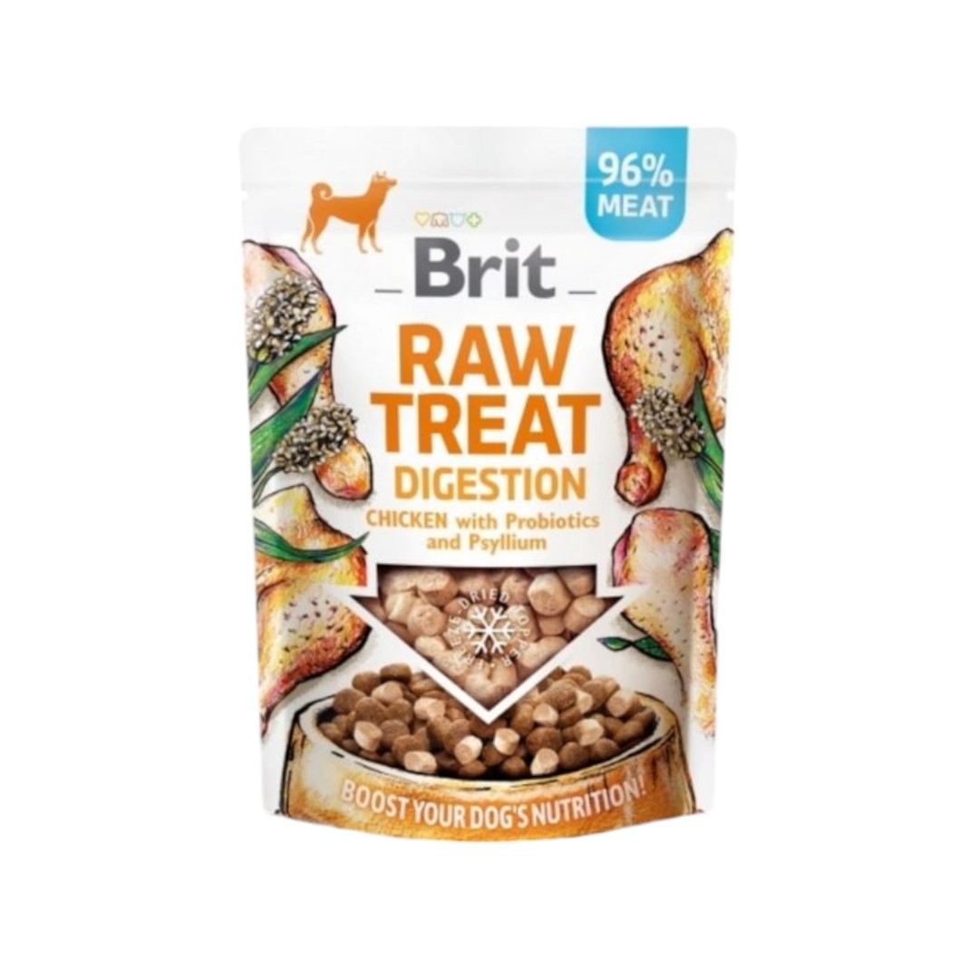 1-Photoroom (2) Brit Raw Treat Digestion – Пилешки снакс с пробиотици и псилиум, 40 г