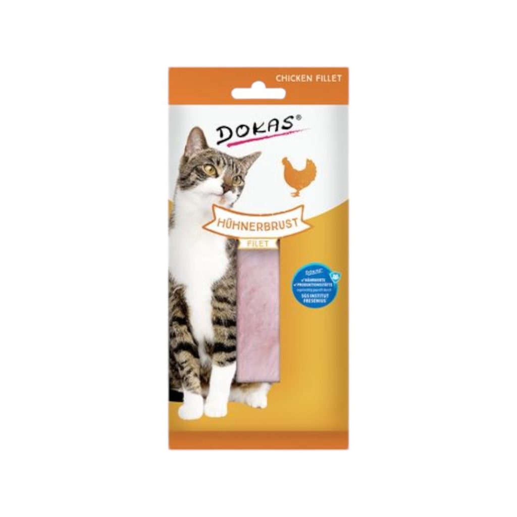 Dokas пилешко филе за котки – Натурално и вкусно лакомство за здравословно хранене