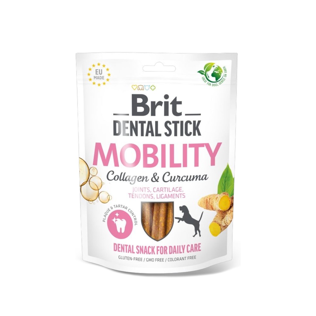 mobilyte-Photoroom Brit Dental Stick Mobility – Колаген и Куркума за кучета, 251 г