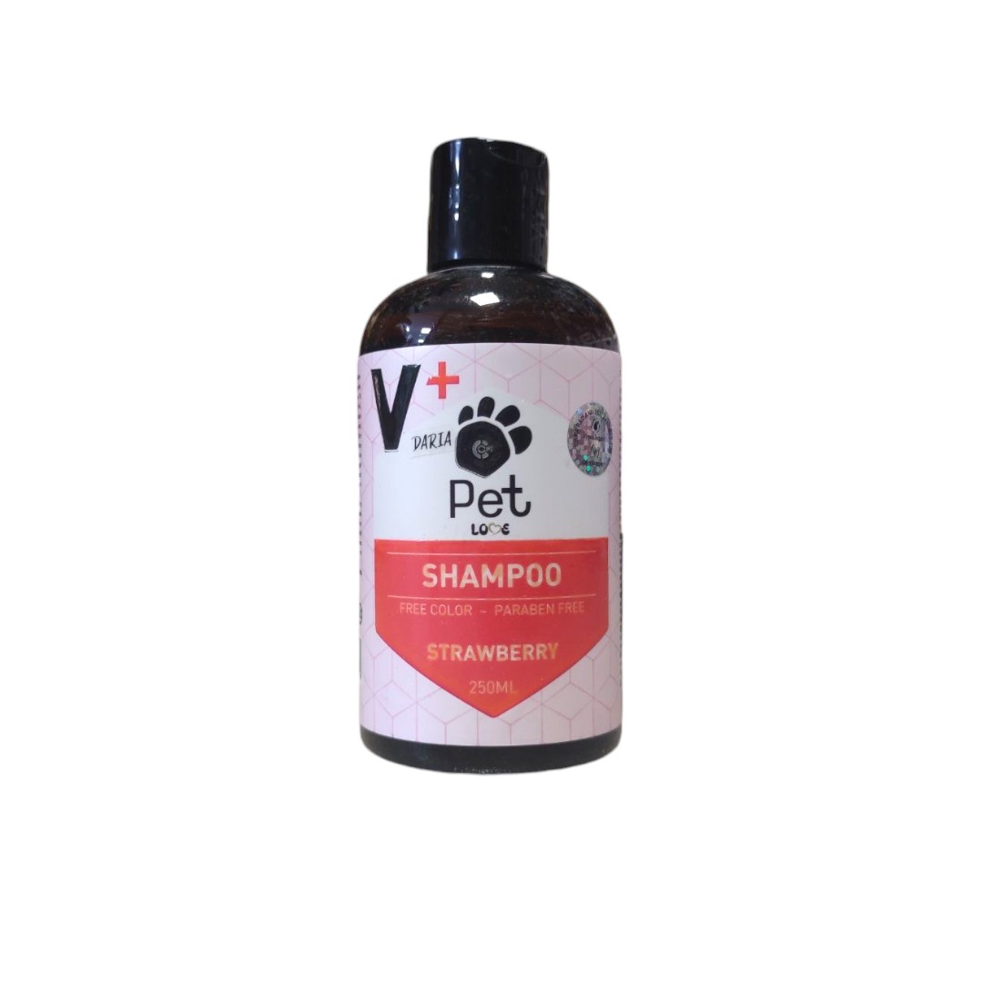 vdariastawberry-Photoroom Шампоан за домашни любимци с аромат на ягода – Pet Love V+, 250 мл