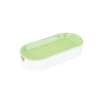 Тава за котешка трева, пластмасова, зелена, размер 21x9.2x4.5 см