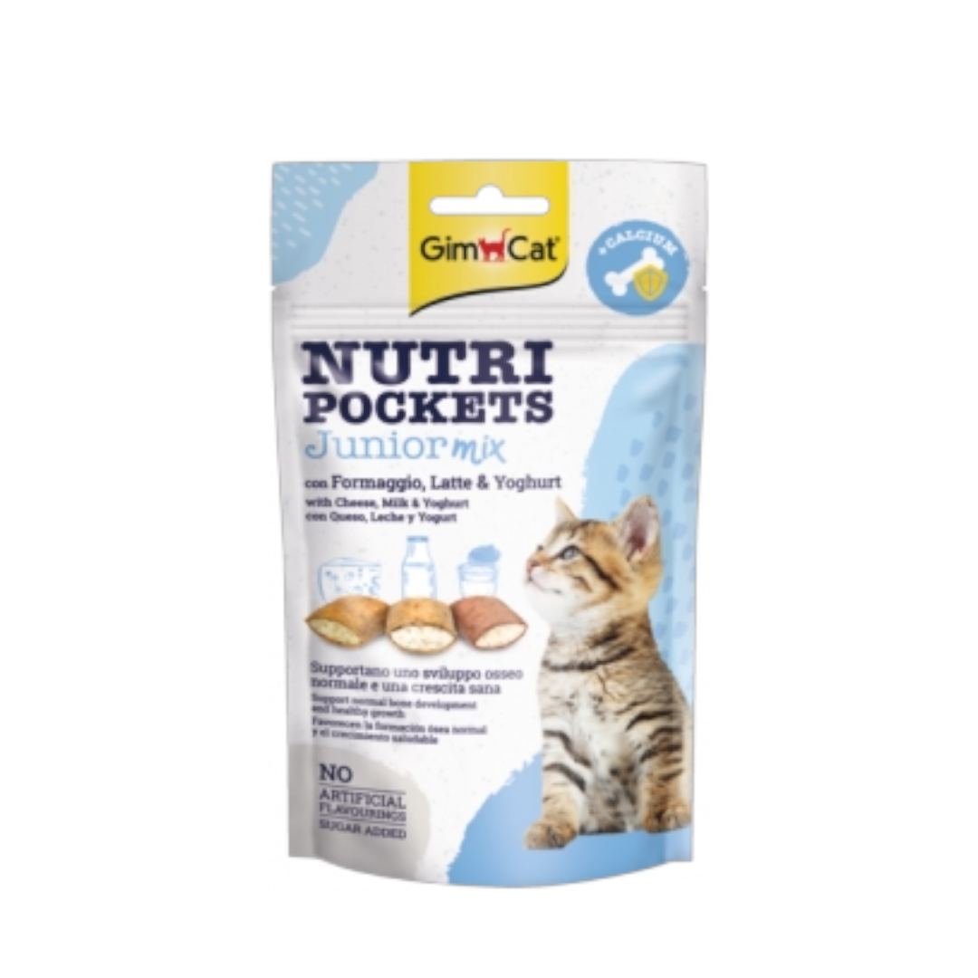 Photoroom-20241022_225030 Лакомства за котенца Gimcat Nutri Pockets Junior Mix с калций, 60 г