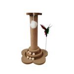 Катерушка за котки – Пост за драскане и топки за игра, 40 см