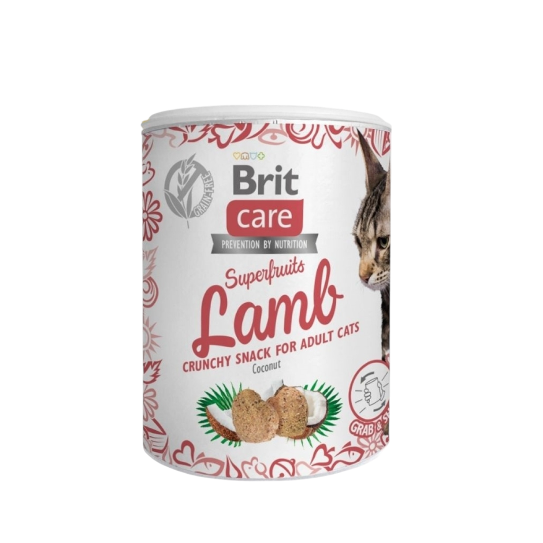 Photoroom-20241031_161323 Brit Care Superfruits Lamb – Хрупкави лакомства за котки, 100 грама