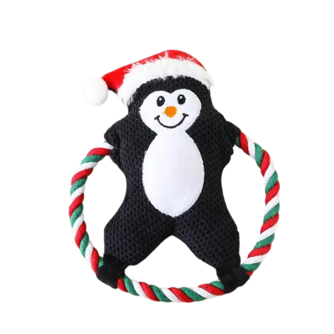Коледна играчка пингвин с въже 21/18 см - VEO LifeStyle for Pets