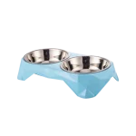 Двойна купа светло синьо 32/16/6,5 см - Veo LifeStyle for Pets