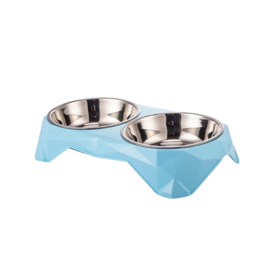 1734443666456 Двойна купа светло синьо 32/16/6,5 см - Veo LifeStyle for Pets - Image 1