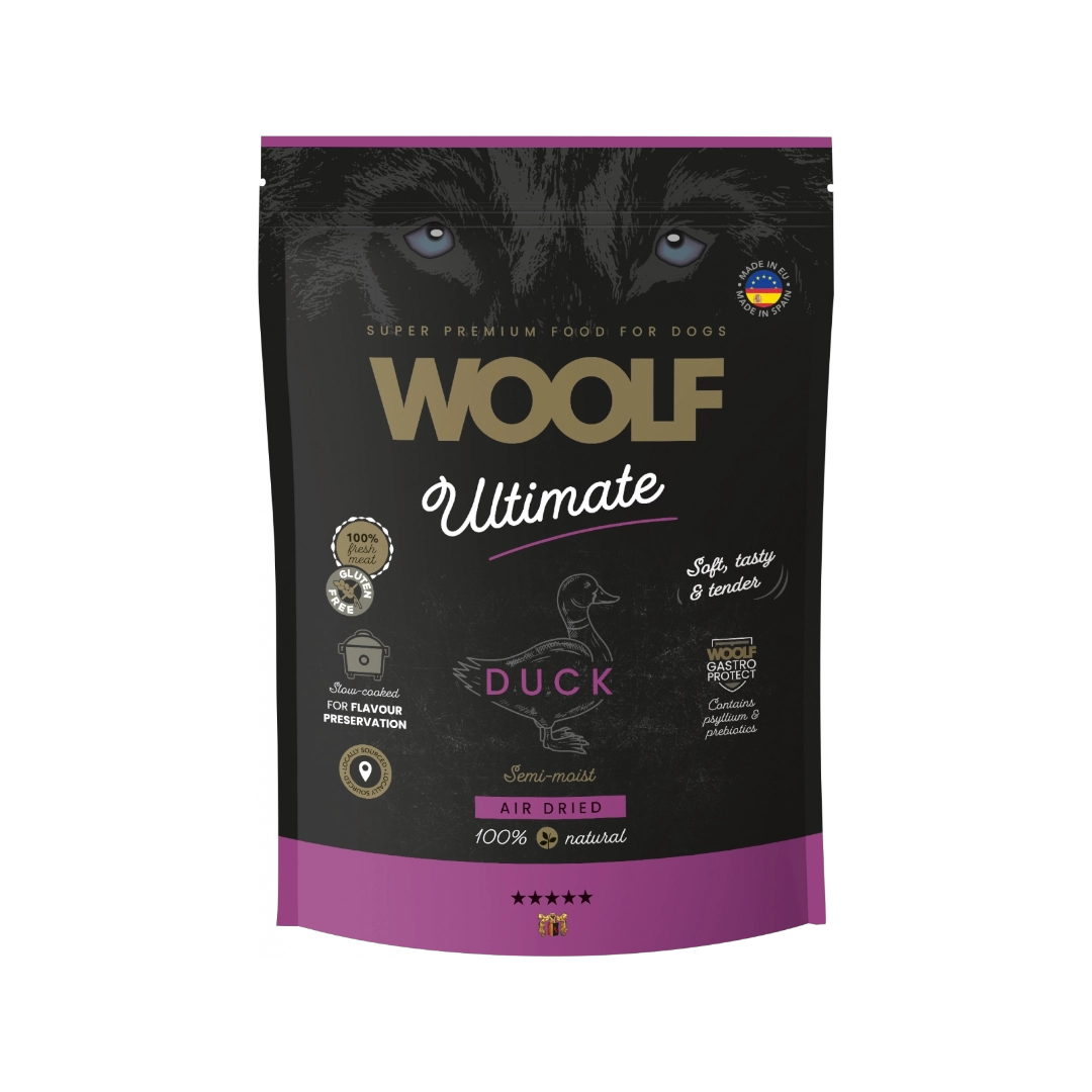 1736450875341 Woolf Ultimate Duck 1 кг – полувлажна храна за кучета