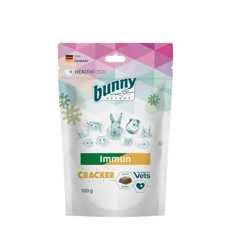 Bunny Nature Immun Cracker – имуностимулиращи бисквити за зайци и дребни гризачи 100 г – натурална защита всеки ден