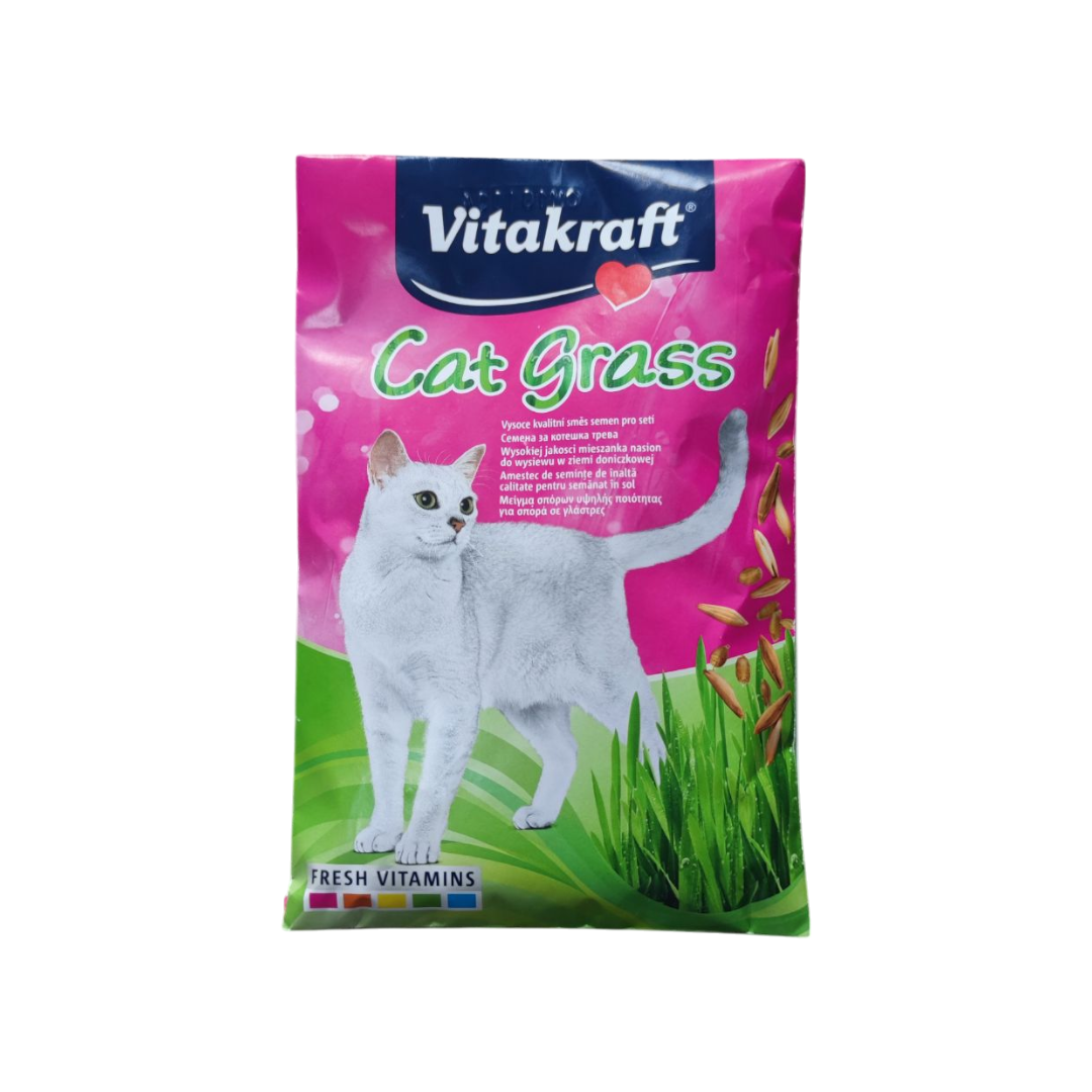 Photoroom-20250312_100017 Vitakraft Cat Grass – семена за котешка трева 50 гр. – естествена грижа за храносмилането на котките