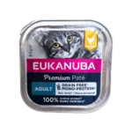 EUKANUBA Premium Paté за котки с пиле – 85 г пауч, без зърно, с 100% животински протеин