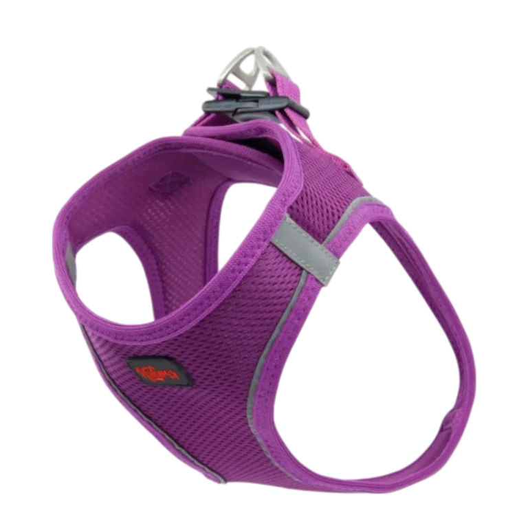 Natura Air-Net нагръдник Purple – лилав дишащ нагръдник за кучета с рефлекти и комфортна форма